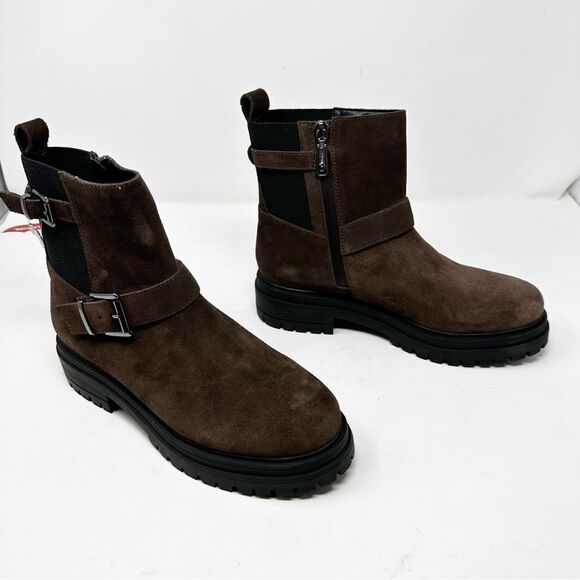 Blondo Ginny Buckle Ankle Boot Booties Size 9 Suede - Picture 1 of 8